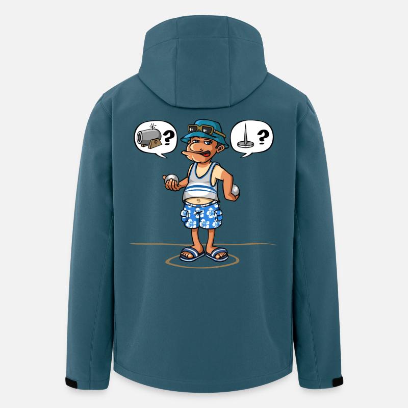 Petanque-Spieler - Recycelte Männer Softshell-Jacke von Stanley/Stella - Dunkles Petrol