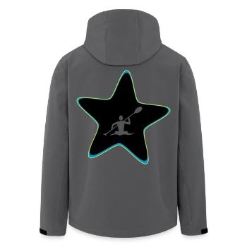 Star de kayak - Veste softshell homme en polyester recyclé Stanley/Stella - bleu pétrole foncé - Dos - AI Model Male 185 light (185cm)