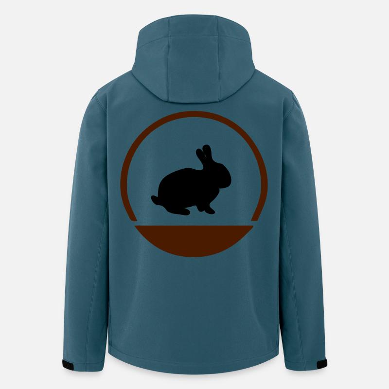 Hasen Logo - Recycelte Männer Softshell-Jacke von Stanley/Stella - Dunkles Petrol