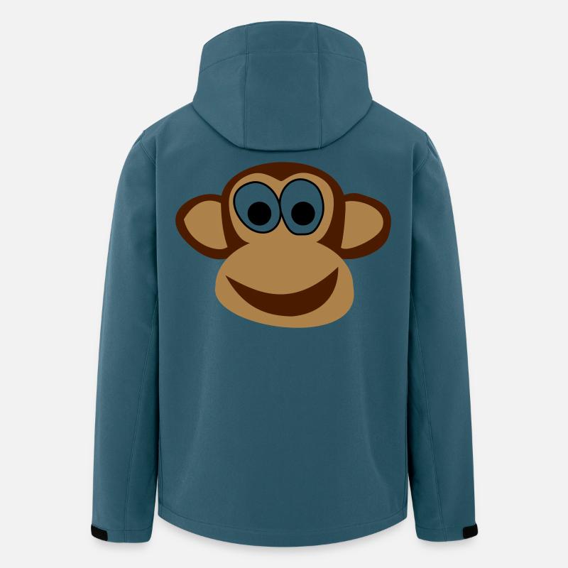 Affe - Recycelte Männer Softshell-Jacke von Stanley/Stella - Dunkles Petrol