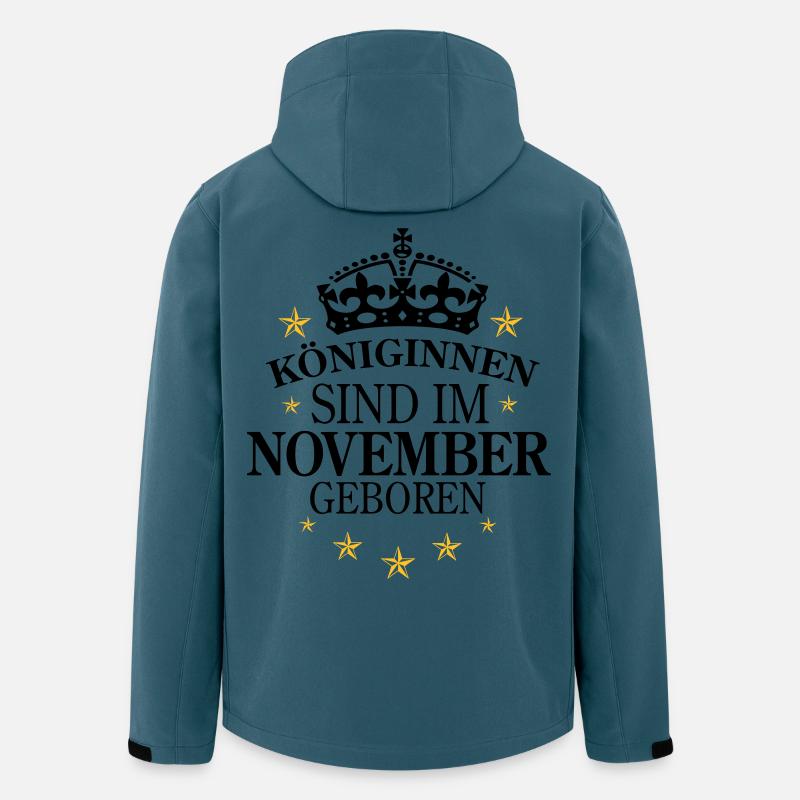 Königinnen November - Recycelte Männer Softshell-Jacke von Stanley/Stella - Dunkles Petrol