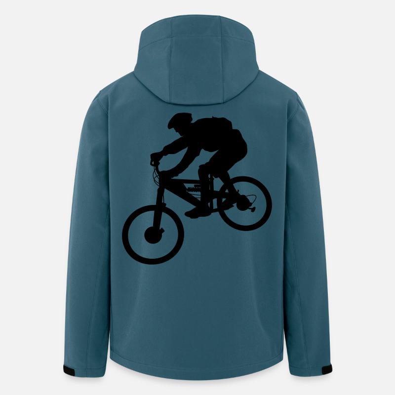 Biker - Recycelte Männer Softshell-Jacke von Stanley/Stella - Dunkles Petrol