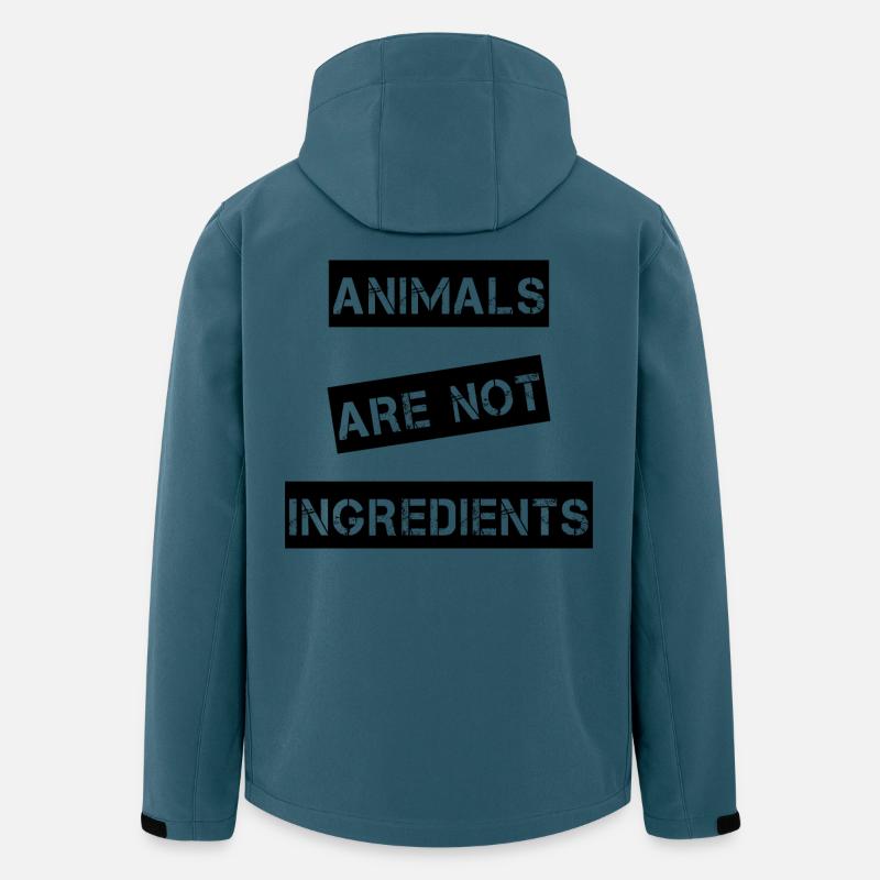 animals are not ingredients - Recycelte Männer Softshell-Jacke von Stanley/Stella - Dunkles Petrol