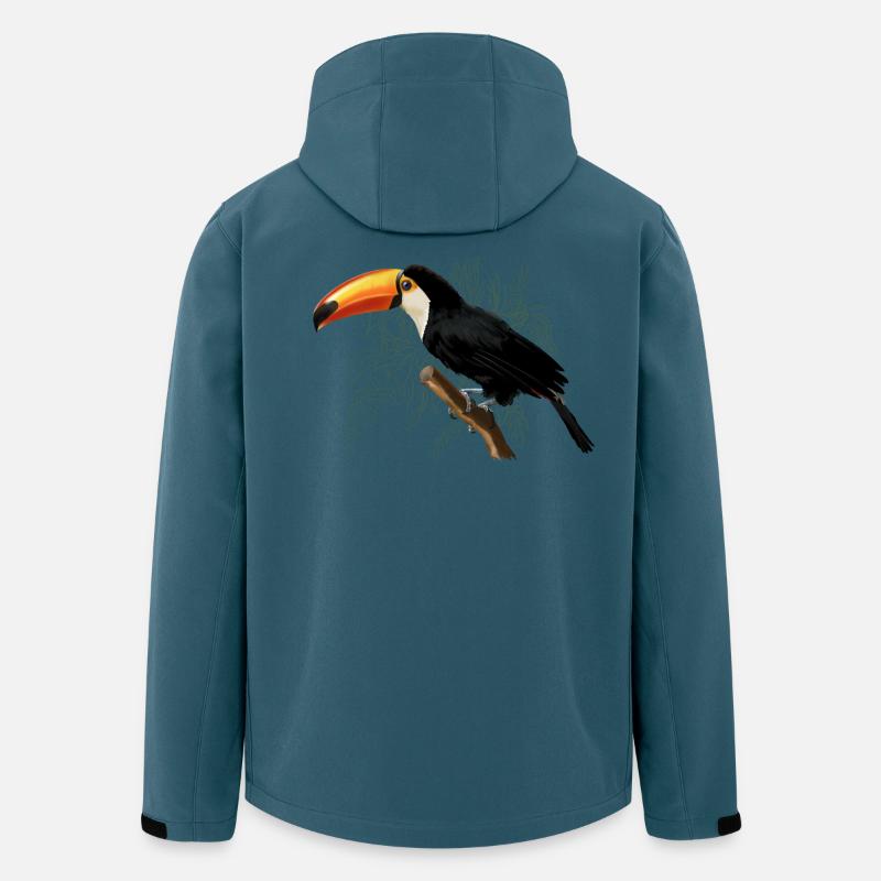 Tukan - Recycelte Männer Softshell-Jacke von Stanley/Stella - Dunkles Petrol