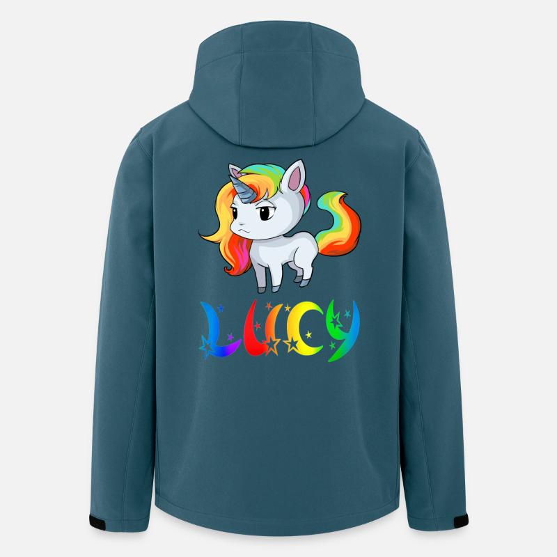 Lucy Einhorn - Recycelte Männer Softshell-Jacke von Stanley/Stella - Dunkles Petrol