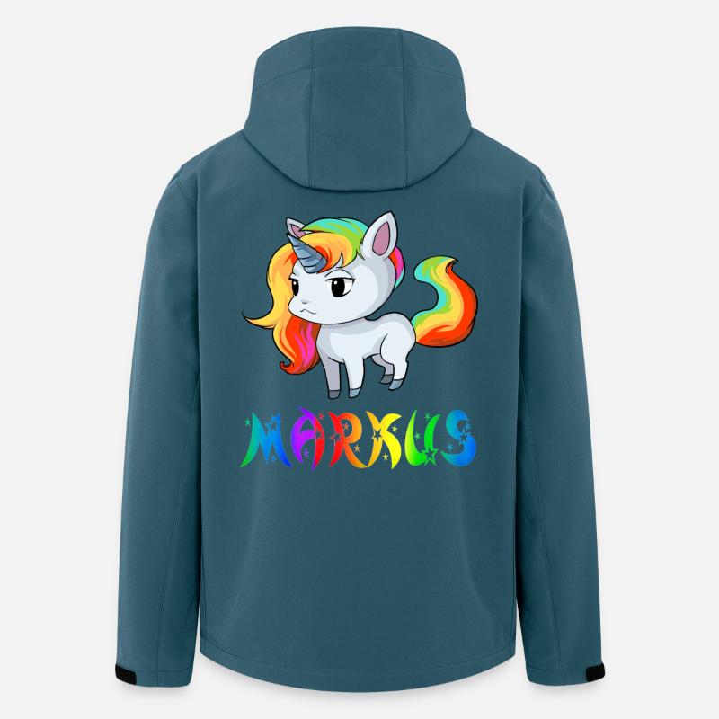 Einhorn Markus - Recycelte Männer Softshell-Jacke von Stanley/Stella - Dunkles Petrol