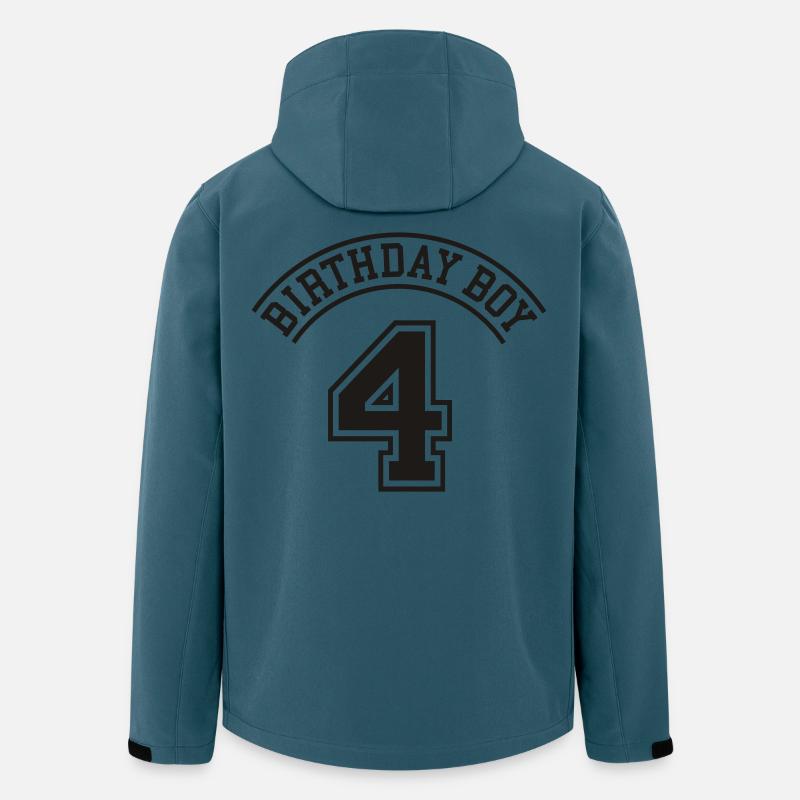 birthday_boy_4_years - Recycelte Männer Softshell-Jacke von Stanley/Stella - Dunkles Petrol