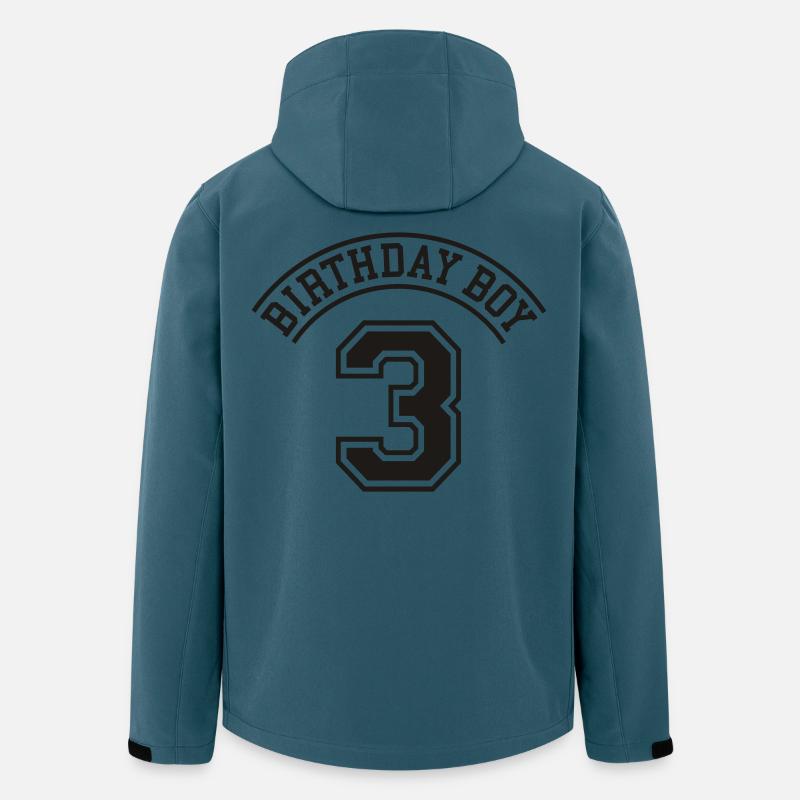 Birthday boy 3 jahre - Recycelte Männer Softshell-Jacke von Stanley/Stella - Dunkles Petrol