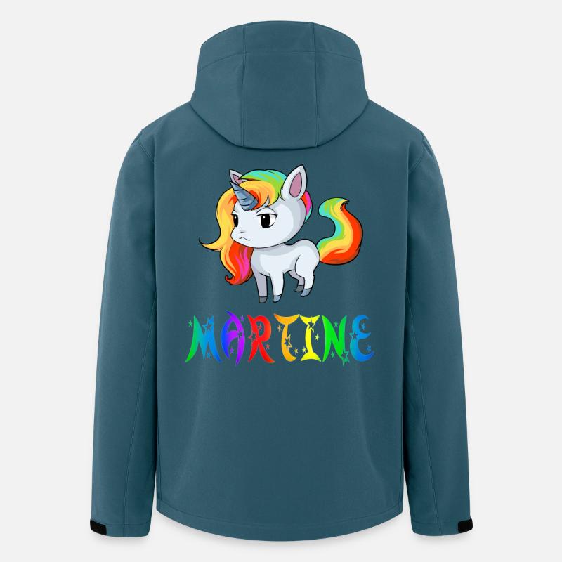 Einhorn Martine - Recycelte Männer Softshell-Jacke von Stanley/Stella - Dunkles Petrol