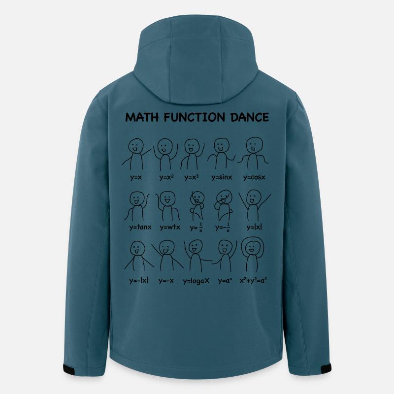 The 'Math Function Dance' (Nerd-Shirt) - Recycelte Männer Softshell-Jacke von Stanley/Stella - Dunkles Petrol