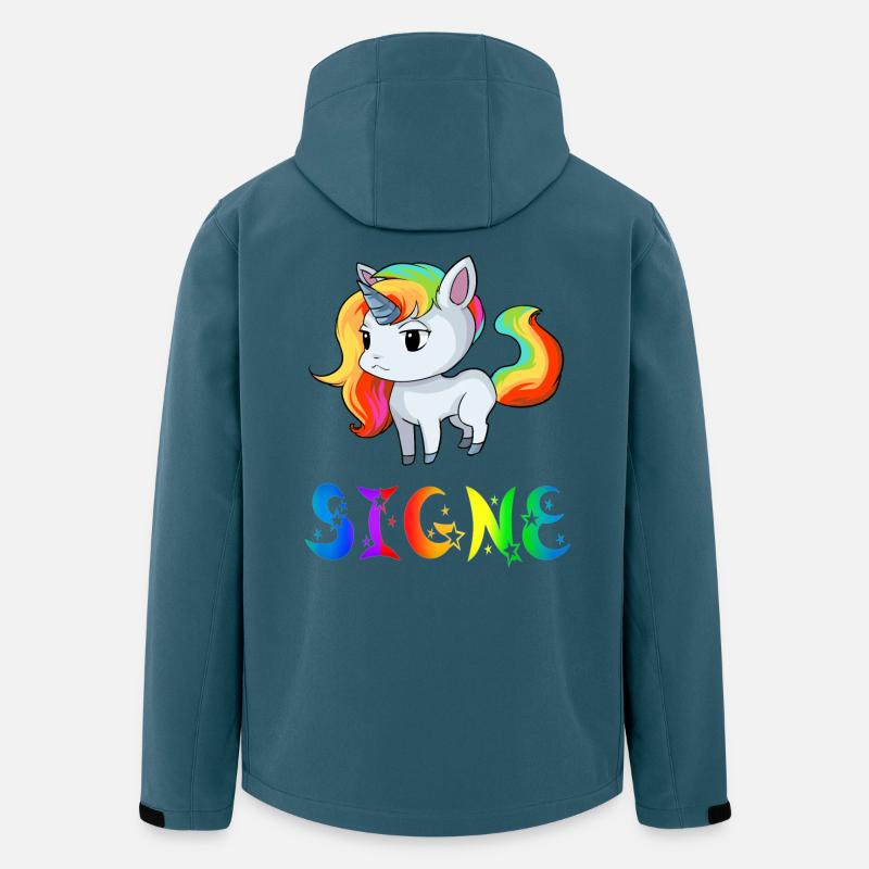 Einhorn Signe - Recycelte Männer Softshell-Jacke von Stanley/Stella - Dunkles Petrol