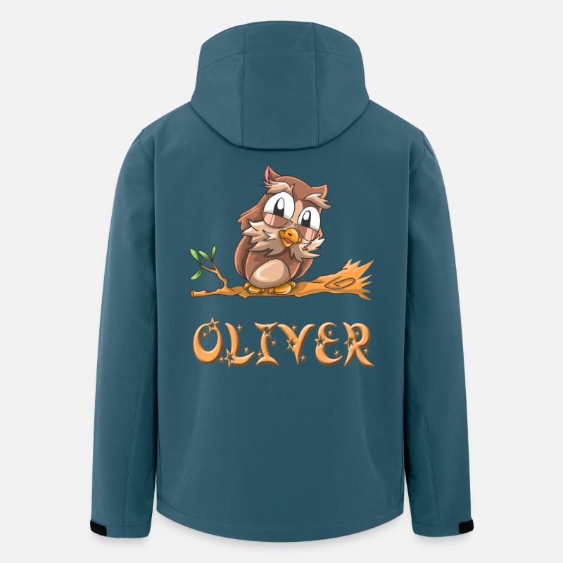 Eule Oliver - Recycelte Männer Softshell-Jacke von Stanley/Stella - Dunkles Petrol