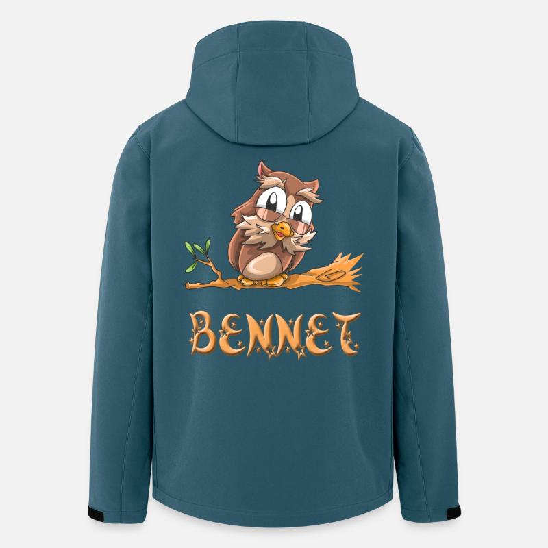 Eule Bennet - Recycelte Männer Softshell-Jacke von Stanley/Stella - Dunkles Petrol
