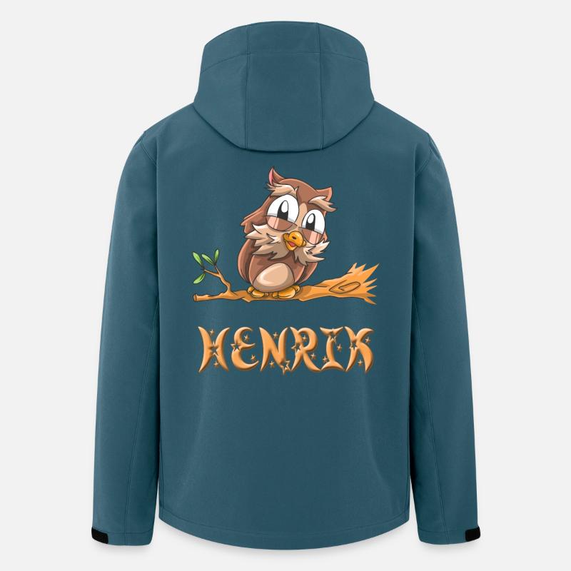 Eule Henrik - Recycelte Männer Softshell-Jacke von Stanley/Stella - Dunkles Petrol