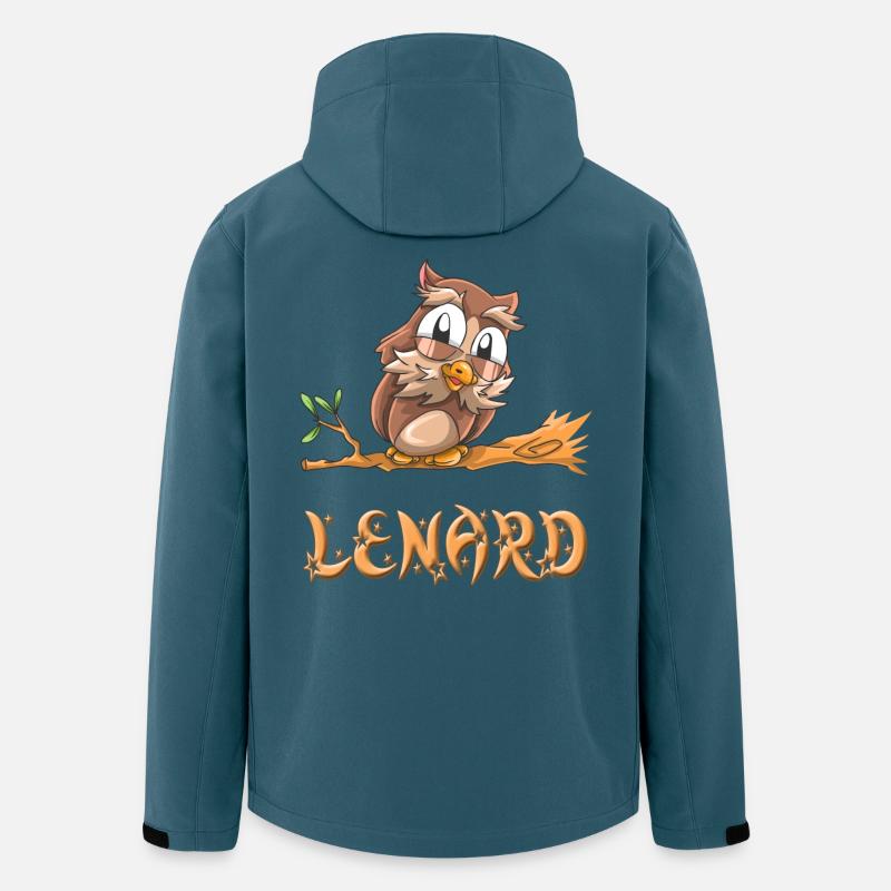 Eule Lenard - Recycelte Männer Softshell-Jacke von Stanley/Stella - Dunkles Petrol
