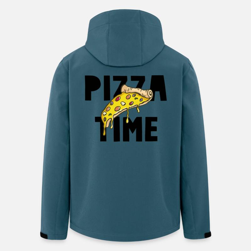 Pizza Time - Recycelte Männer Softshell-Jacke Discoverer von Stanley/Stella - Dunkles Petrol
