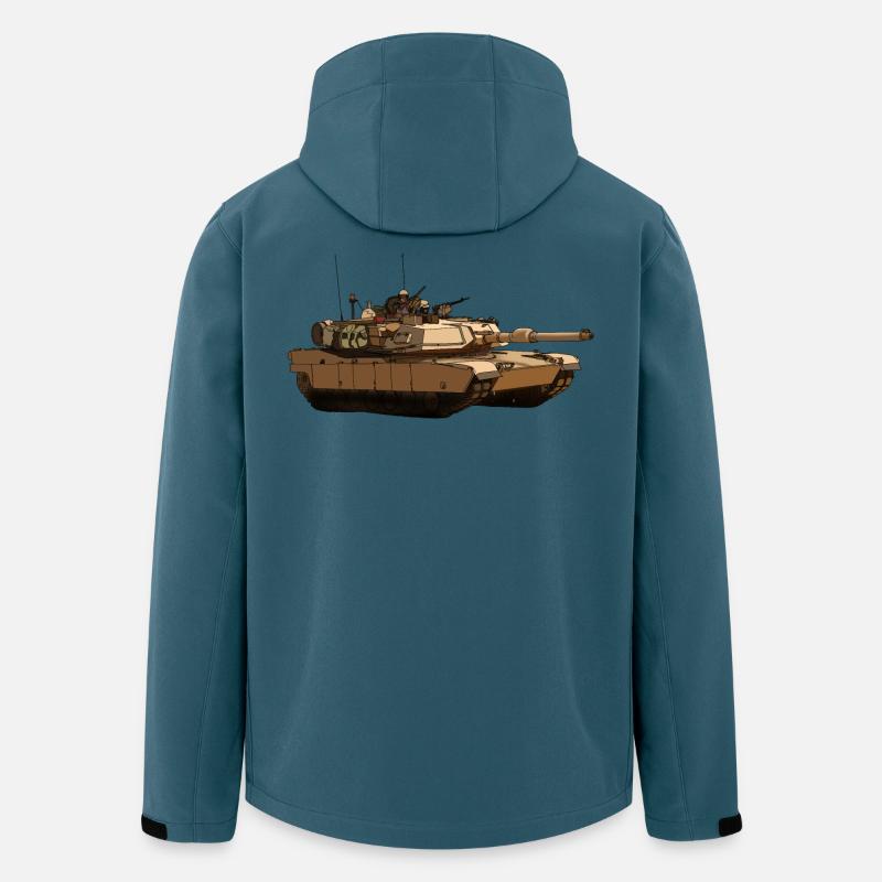 M1 Abrams - Recycelte Männer Softshell-Jacke von Stanley/Stella - Dunkles Petrol