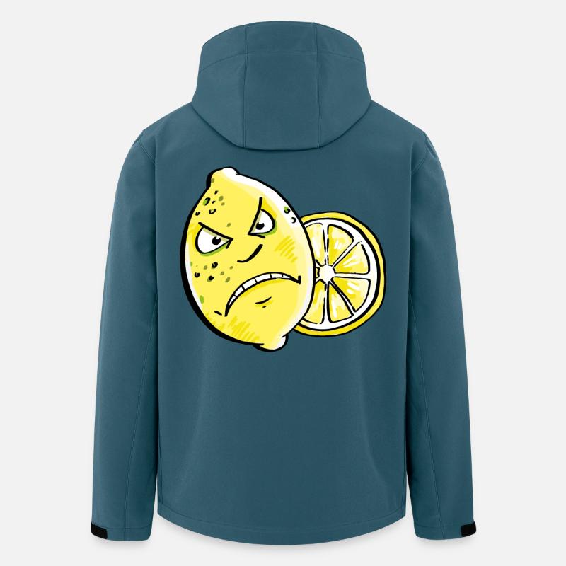 Bin Sauer - Zitrone - Zitrusfrucht - Recycelte Männer Softshell-Jacke von Stanley/Stella - Dunkles Petrol