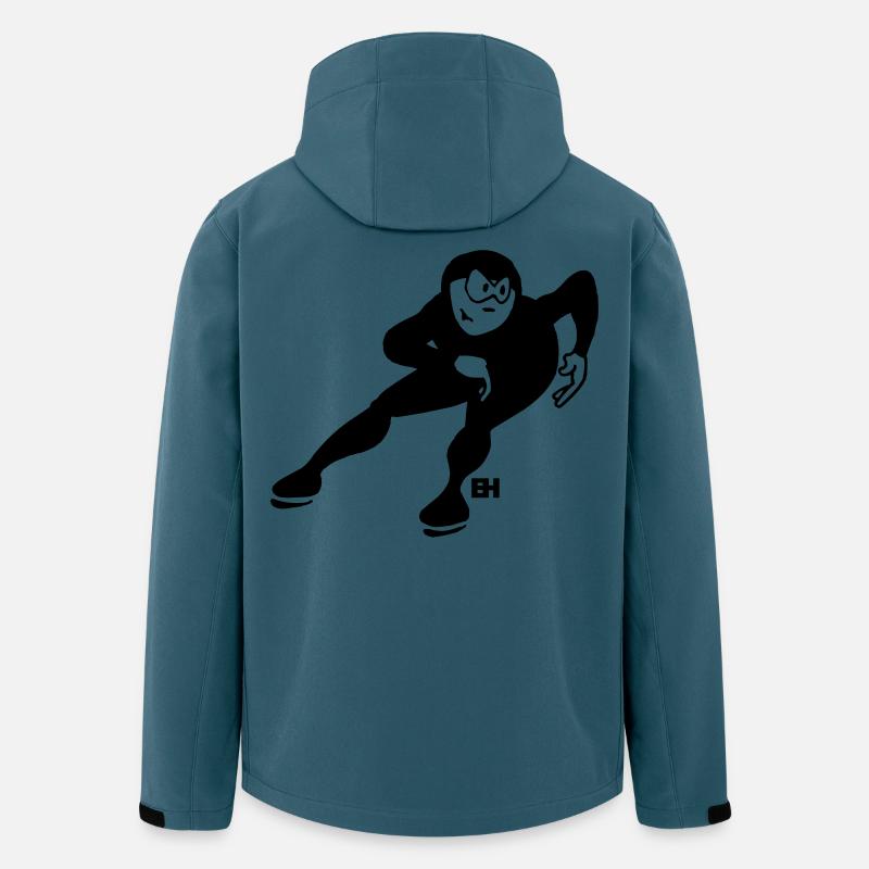 Eisschnellläufer - Recycelte Männer Softshell-Jacke von Stanley/Stella - Dunkles Petrol