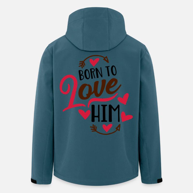 Liebe - Recycelte Männer Softshell-Jacke von Stanley/Stella - Dunkles Petrol
