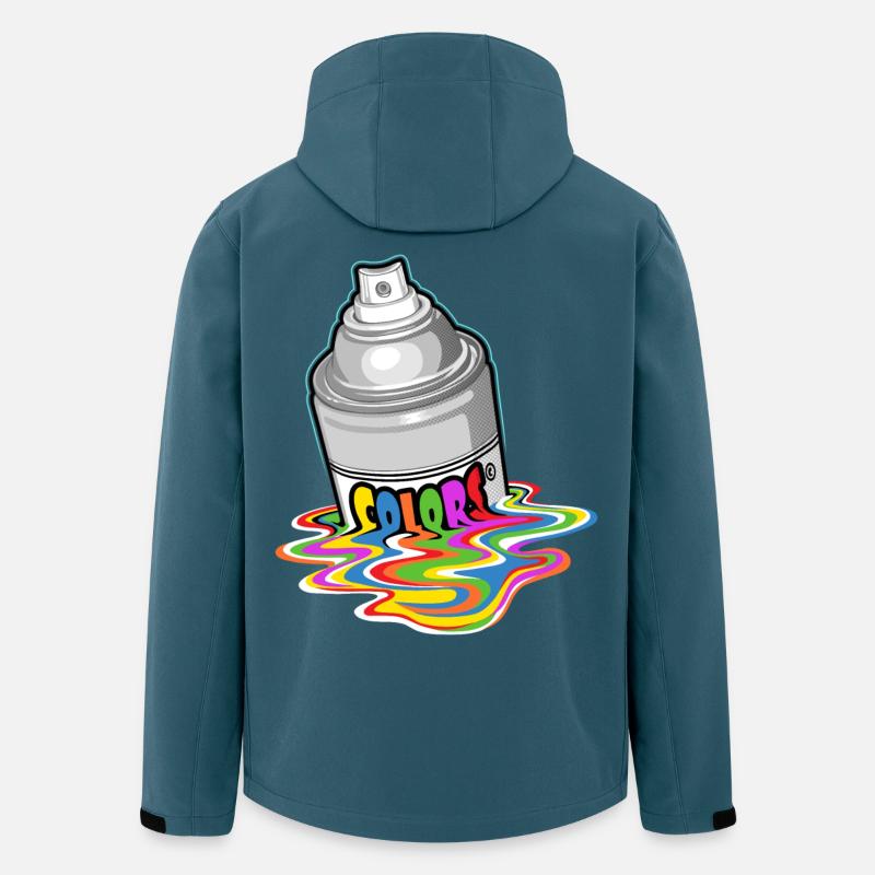 Melting spray - Recycelte Männer Softshell-Jacke von Stanley/Stella - Dunkles Petrol