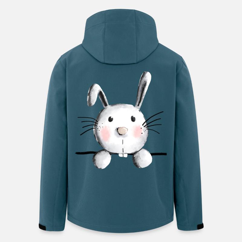 Cute bunny - bunny - rabbit - rabbit - Men’s Recycled Softshell Jacket by Stanley/Stella - stargazer