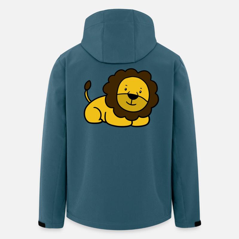 Löwenbaby - Recycelte Männer Softshell-Jacke von Stanley/Stella - Dunkles Petrol