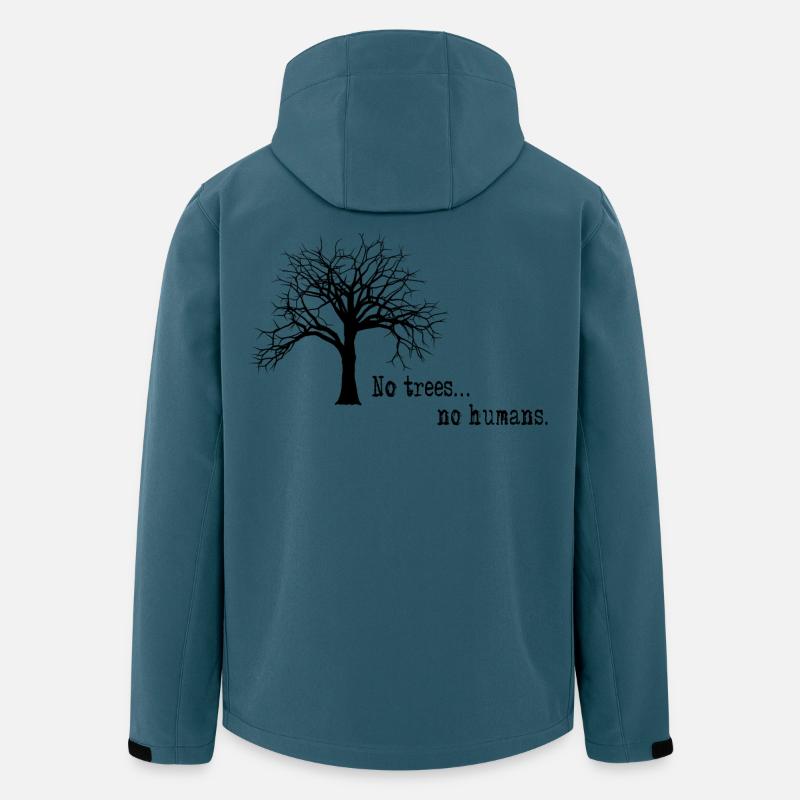 No trees... no humans. - Recycelte Männer Softshell-Jacke von Stanley/Stella - Dunkles Petrol