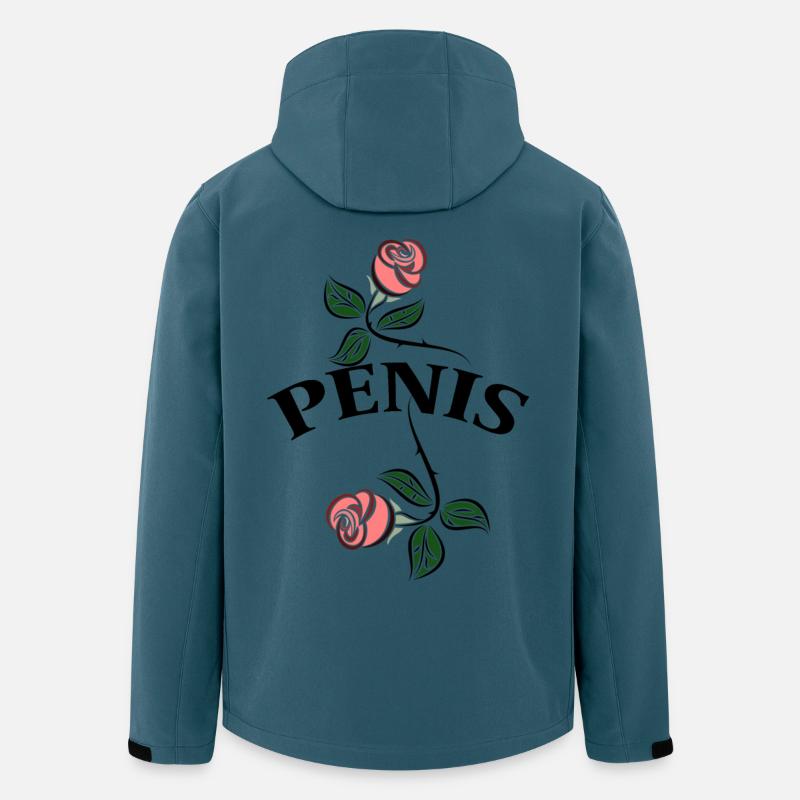 Penis - Recycelte Männer Softshell-Jacke Discoverer von Stanley/Stella - Dunkles Petrol