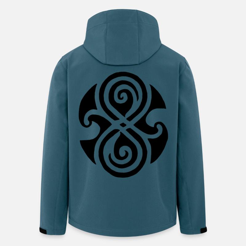 Schwarzes keltisches Symbol - Recycelte Männer Softshell-Jacke von Stanley/Stella - Dunkles Petrol