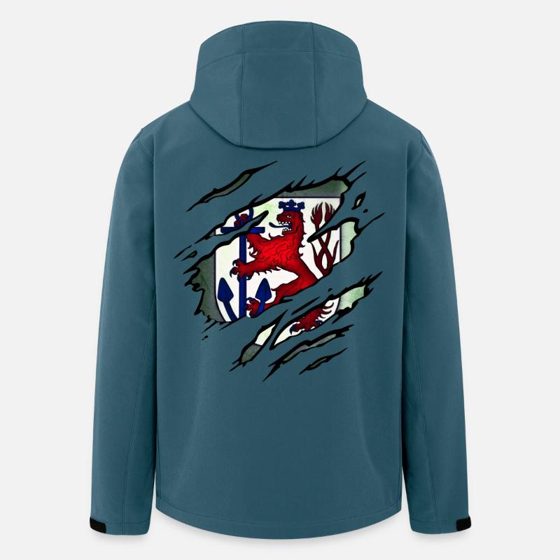 Düsseldorf - Recycelte Männer Softshell-Jacke von Stanley/Stella - Dunkles Petrol