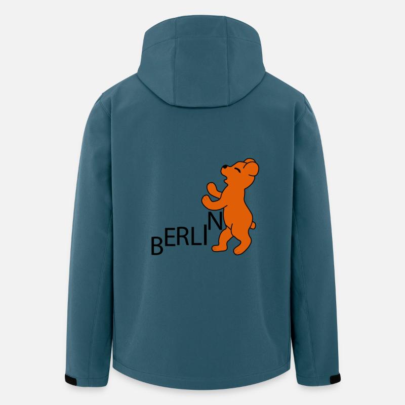 Berlin - Recycelte Männer Softshell-Jacke von Stanley/Stella - Dunkles Petrol