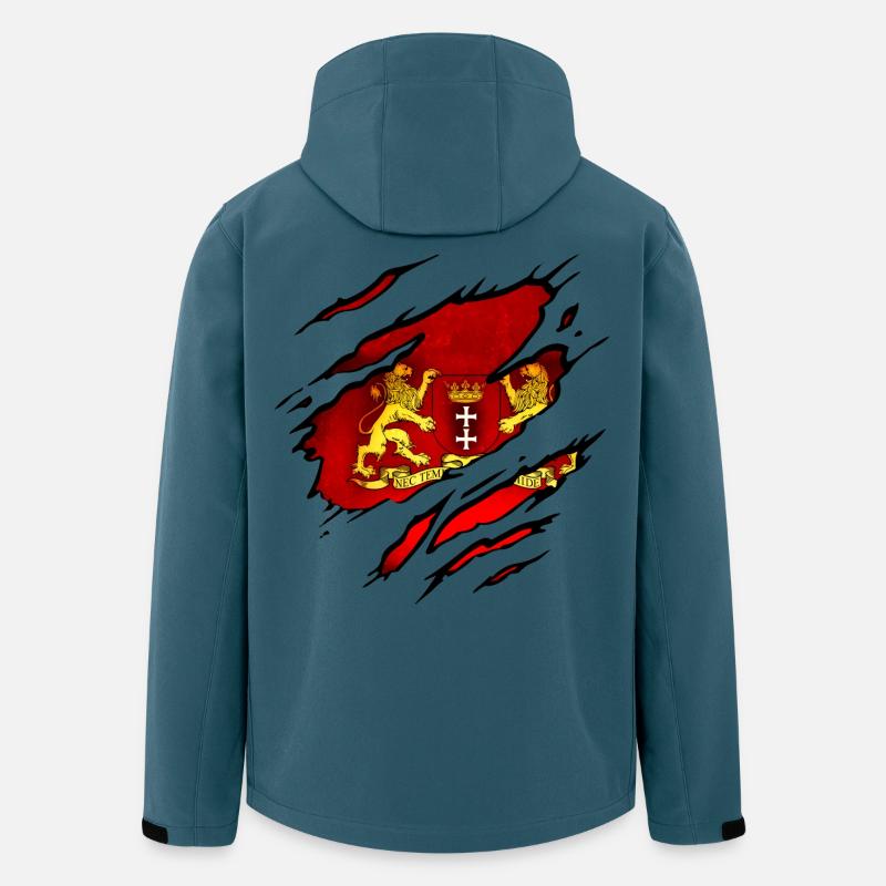 Danzig - Polen - Recycelte Männer Softshell-Jacke von Stanley/Stella - Dunkles Petrol