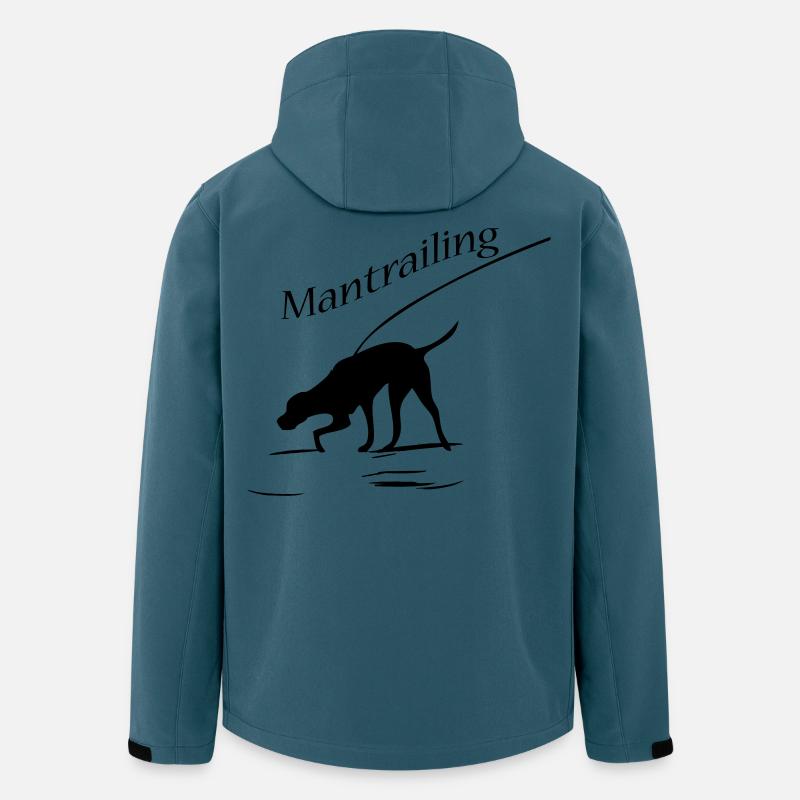 Mantrailing - Recycelte Männer Softshell-Jacke von Stanley/Stella - Dunkles Petrol