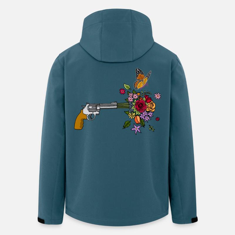 Die Friedenswaffe - Recycelte Männer Softshell-Jacke von Stanley/Stella - Dunkles Petrol
