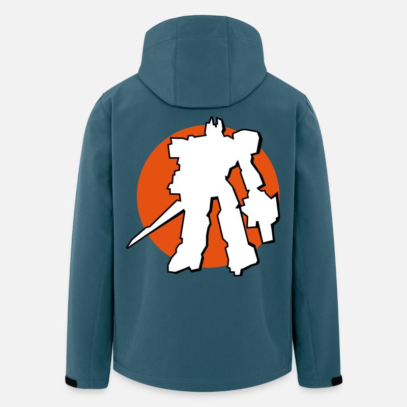 Manga-Bot vor Japan Sonne - Recycelte Männer Softshell-Jacke von Stanley/Stella - Dunkles Petrol