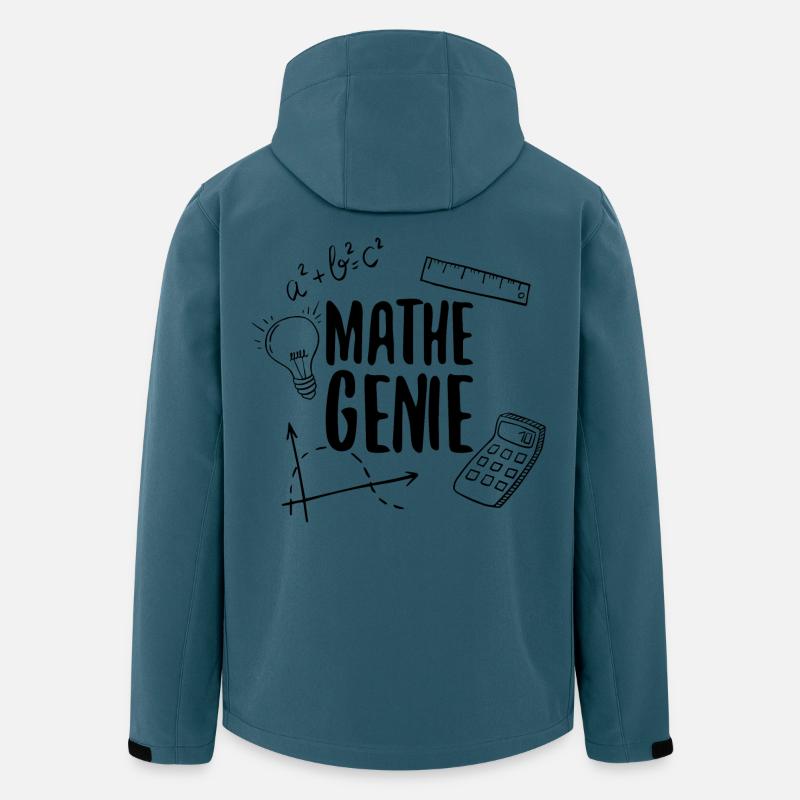 Math Genius Math Genius Math Mathematicien - Veste softshell homme en polyester recyclé Stanley/Stella - bleu pétrole foncé