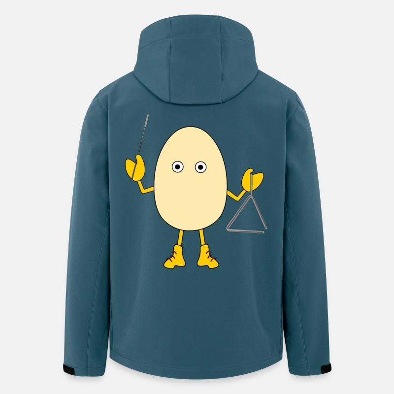 Dreieck Eierkopf - Recycelte Männer Softshell-Jacke von Stanley/Stella - Dunkles Petrol