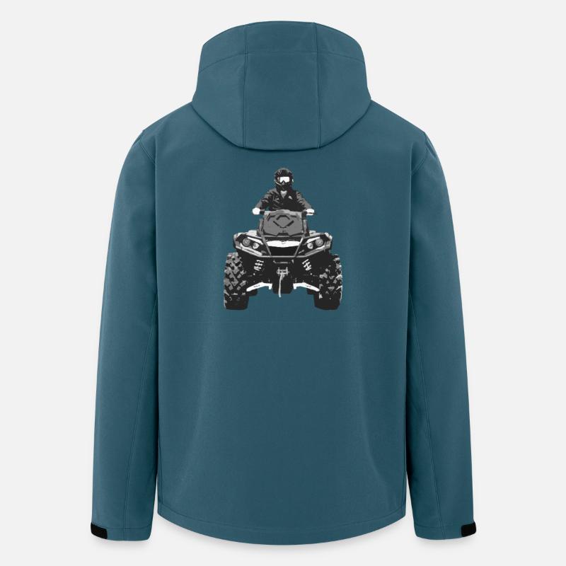 Quad 4x4 - Recycelte Männer Softshell-Jacke von Stanley/Stella - Dunkles Petrol