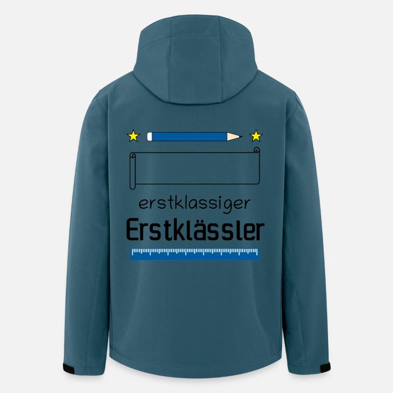 Erstklassiger Grundkurs - Recycelte Männer Softshell-Jacke von Stanley/Stella - Dunkles Petrol