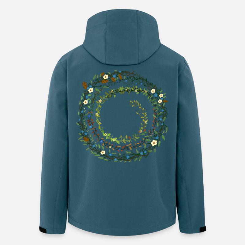 Laub - Recycelte Männer Softshell-Jacke von Stanley/Stella - Dunkles Petrol