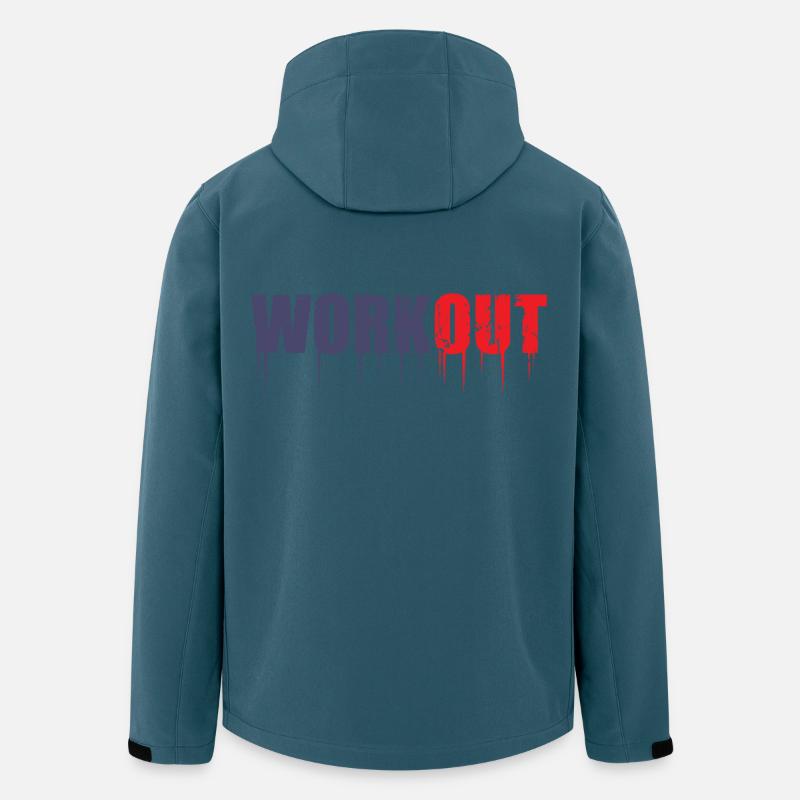 Work Out - Recycelte Männer Softshell-Jacke von Stanley/Stella - Dunkles Petrol