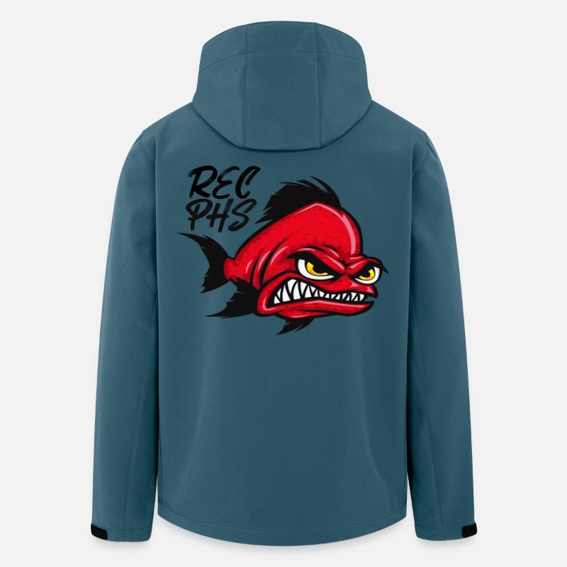 Rostocker Eishockey - Recycelte Männer Softshell-Jacke von Stanley/Stella - Dunkles Petrol