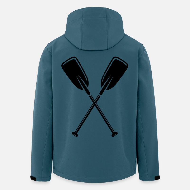 2 Paddel - Recycelte Männer Softshell-Jacke von Stanley/Stella - Dunkles Petrol
