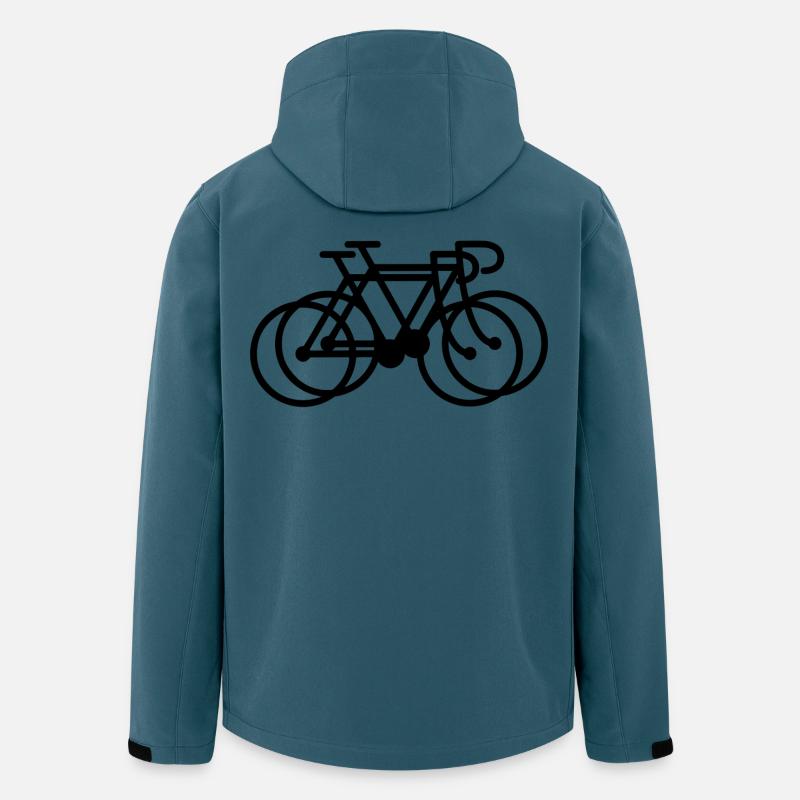 Rennräder - Recycelte Männer Softshell-Jacke von Stanley/Stella - Dunkles Petrol