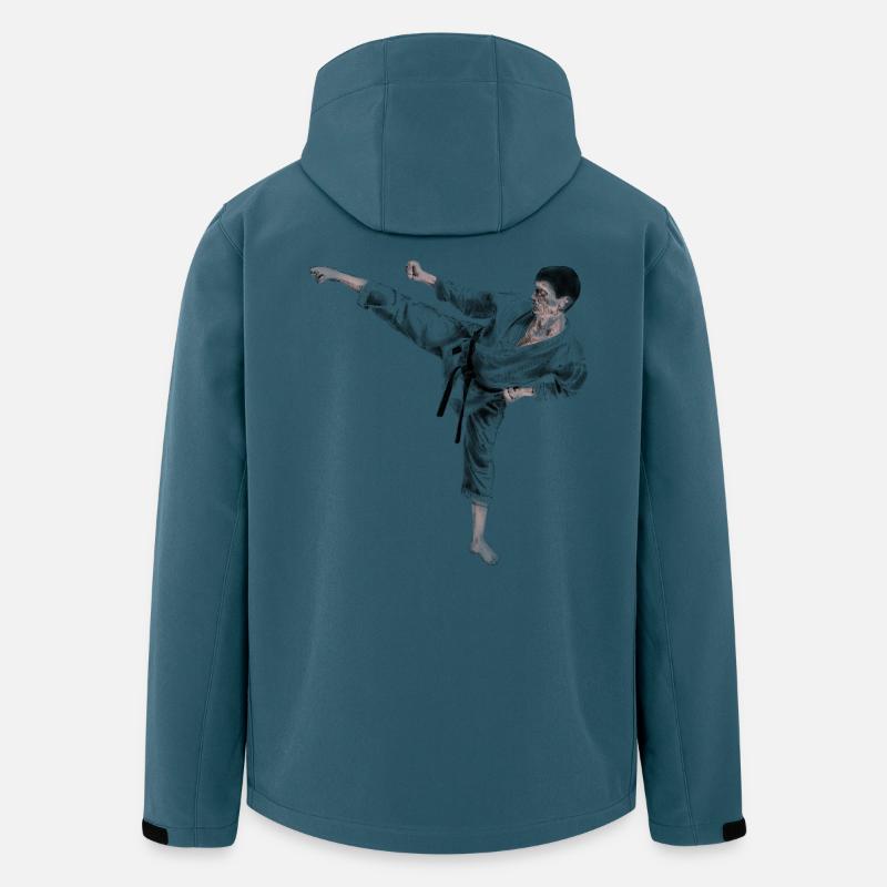 Karate - Recycelte Männer Softshell-Jacke von Stanley/Stella - Dunkles Petrol