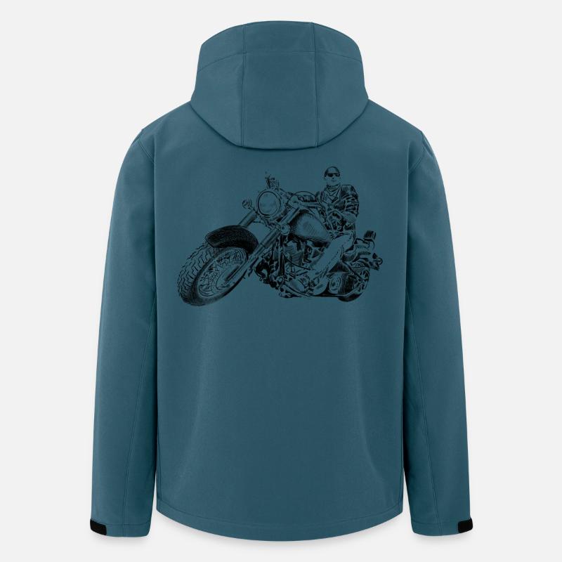 chopper - Recycelte Männer Softshell-Jacke von Stanley/Stella - Dunkles Petrol