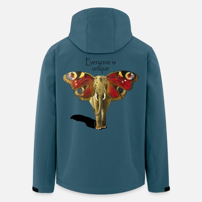 Everyone is unique - Recycelte Männer Softshell-Jacke von Stanley/Stella - Dunkles Petrol