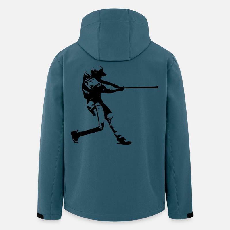 Baseball - Baseballspieler - Recycelte Männer Softshell-Jacke von Stanley/Stella - Dunkles Petrol