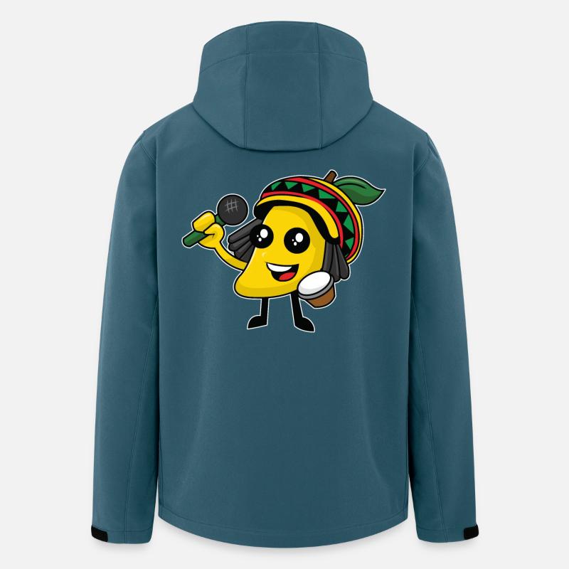Jamaican karaoke lemon - design - Men’s Recycled Softshell Jacket by Stanley/Stella - stargazer